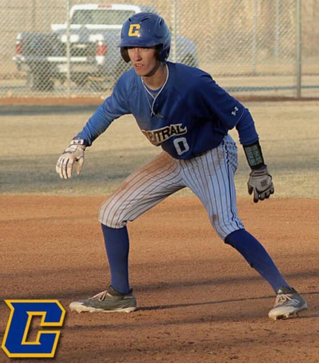 central baseball player