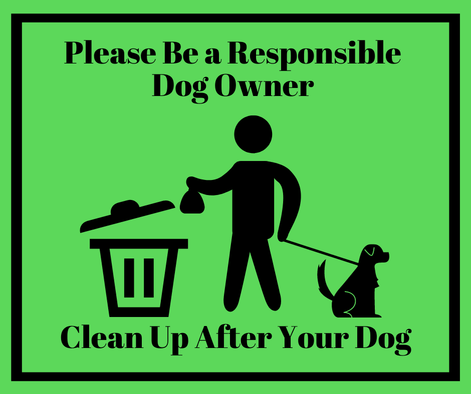 Please Be a Responsible Dog Owner