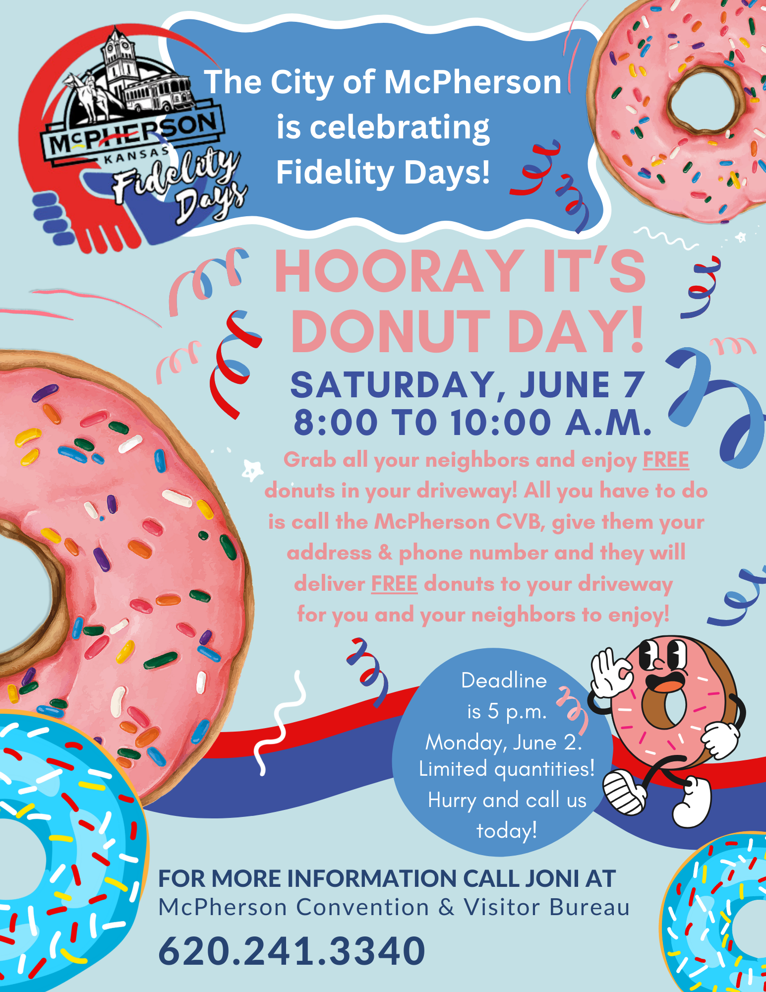 CVB Fidelity Days donuts flyer 