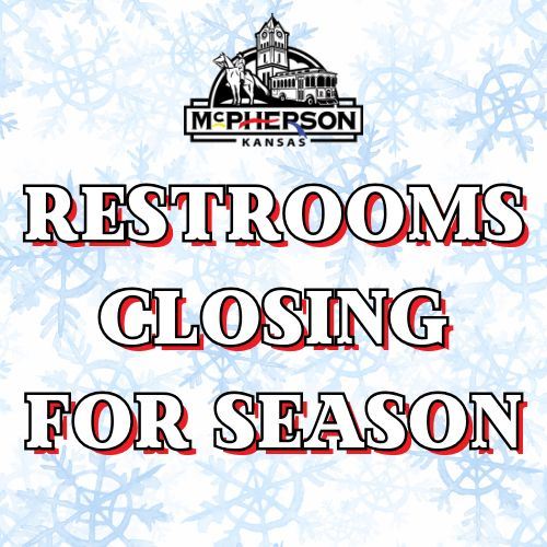 Sign for restroom winterization 