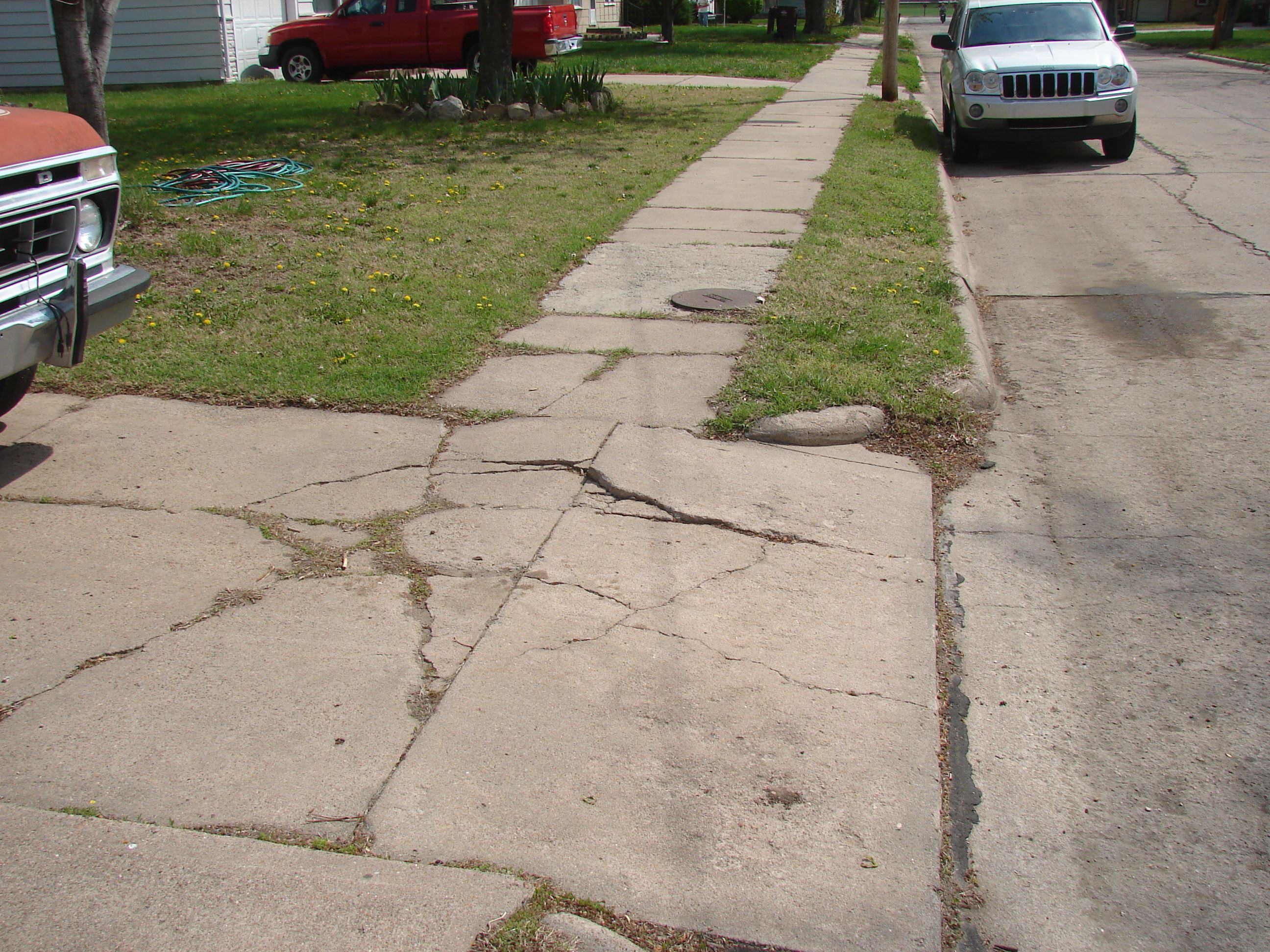 Approach part of sidewalk